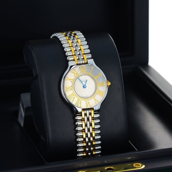 Cartier W10051F4 Must 21 de Cartier Ladies Two-Tone Bullet Edition 18kt Yellow G - Picture 3 of 8